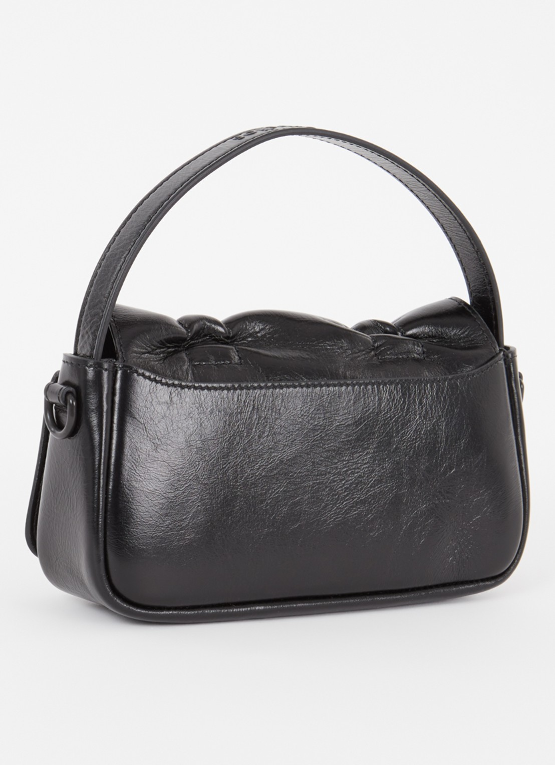 Acne Studios Handtas van kalfsleer met strikdetail - achterkant 4 zwart