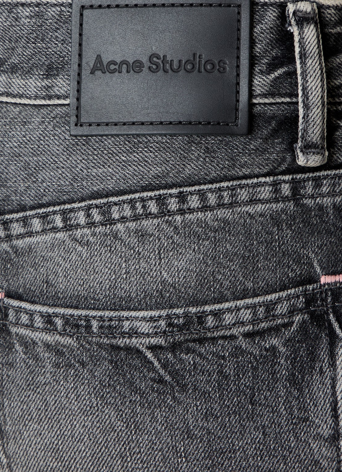 Acne Studios High waist flared jeans met gekleurde wassing - detail 4 grijs