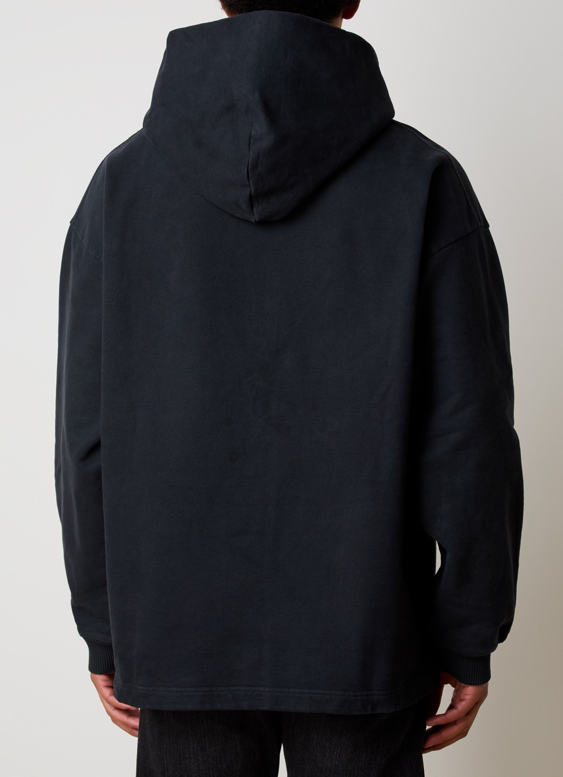 Acne Studios Hoodie met steekzakken en logo - achterkant 3 zwart