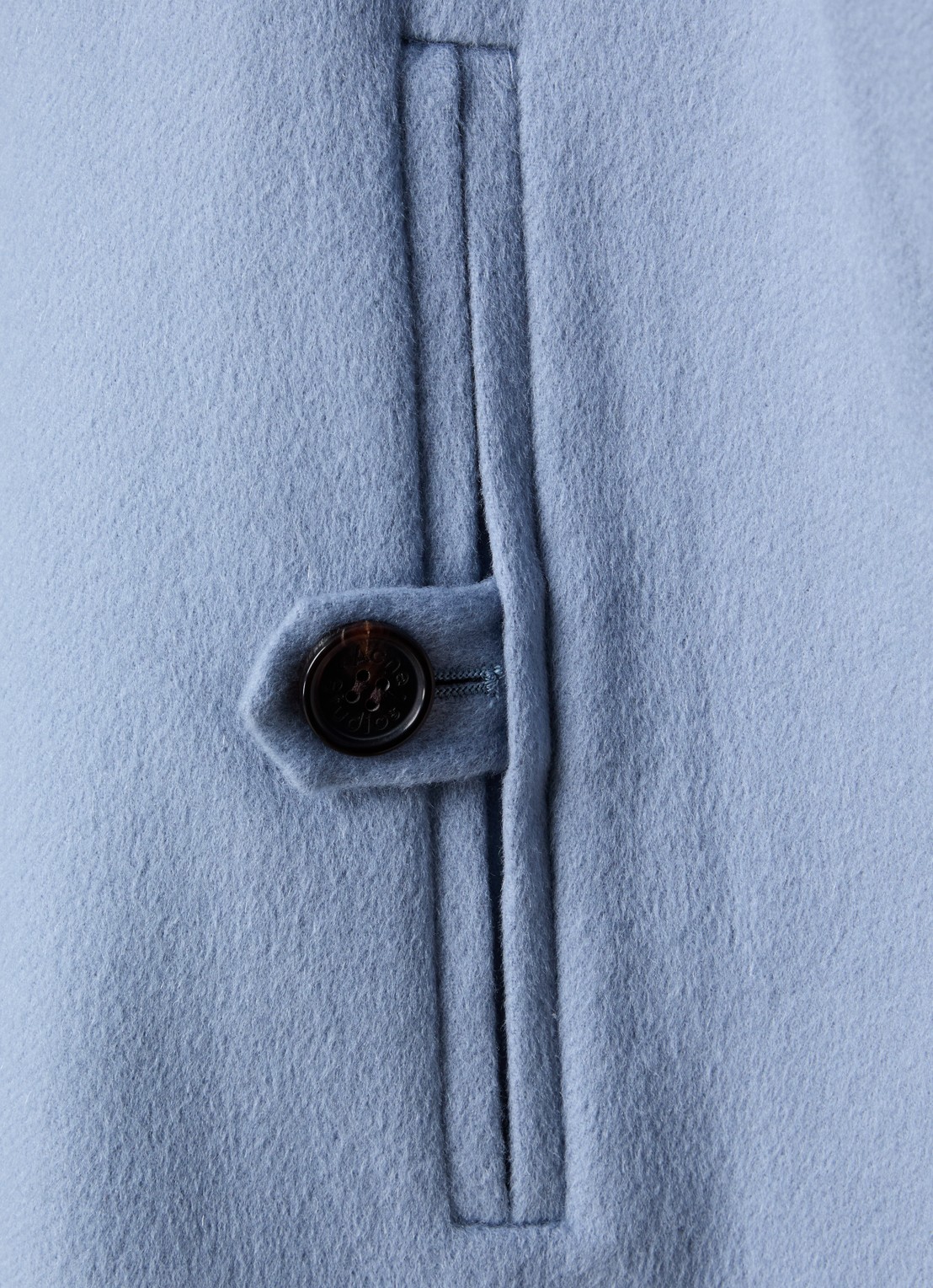 Acne Studios Jack in kasjmierblend met steekzakken - detail 3 blauw