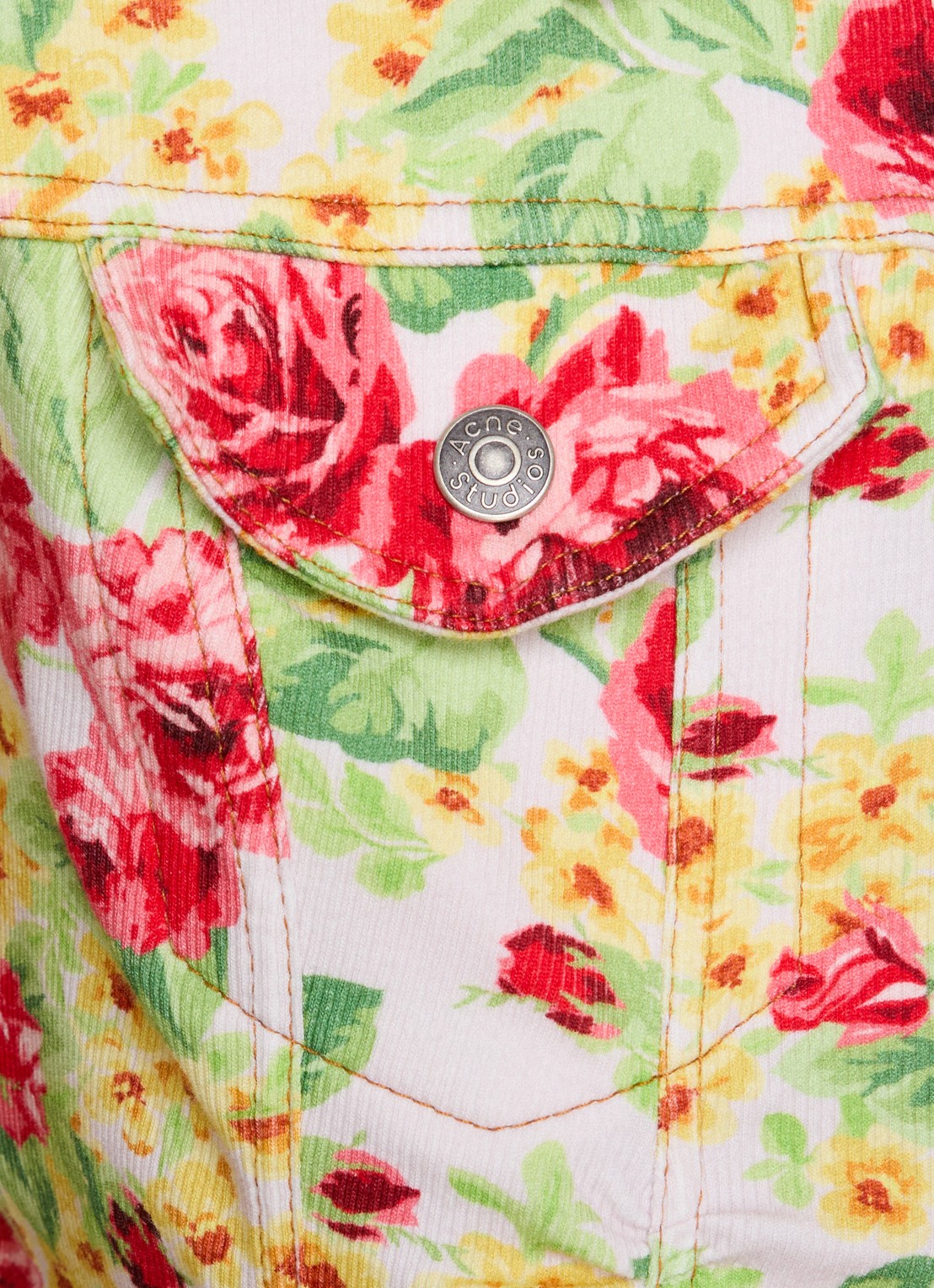 Acne Studios Jack met bloemenprint - detail 4 roze