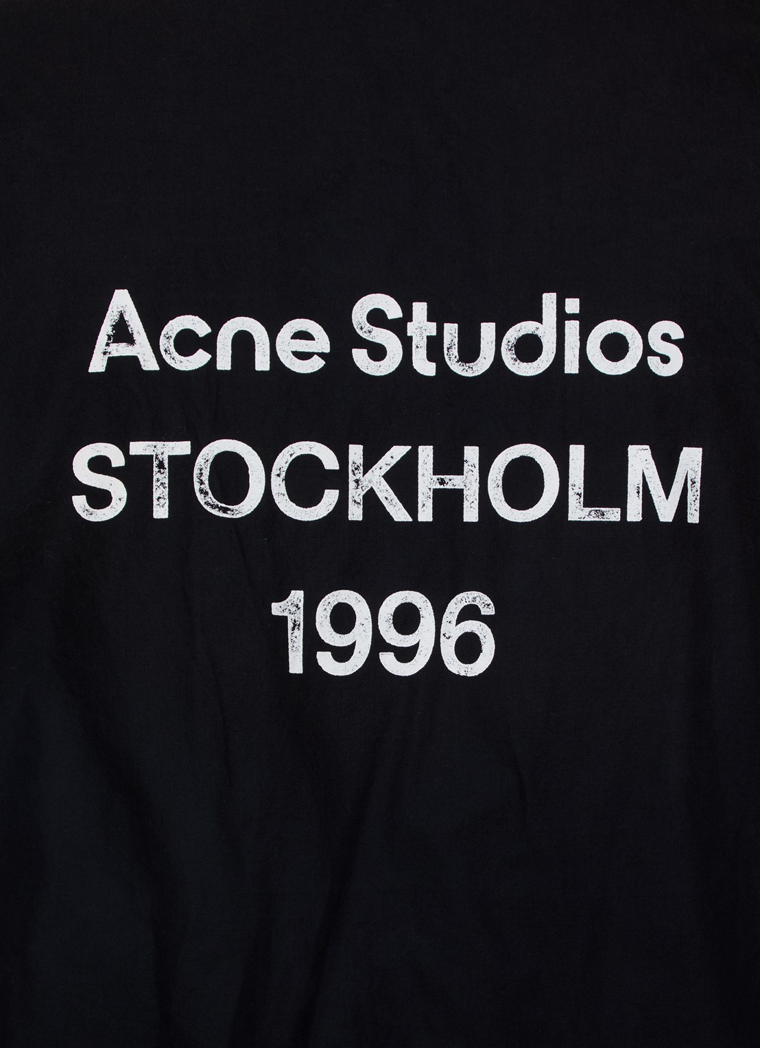 Acne Studios Jack met logo- en backprint - detail 6 zwart