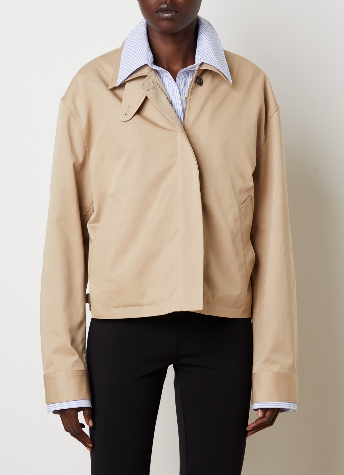 Acne Studios Jack met steekzakken - detail beige