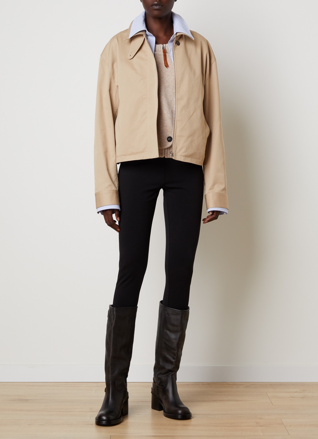 Acne Studios Jack met steekzakken - voorkant 6 beige