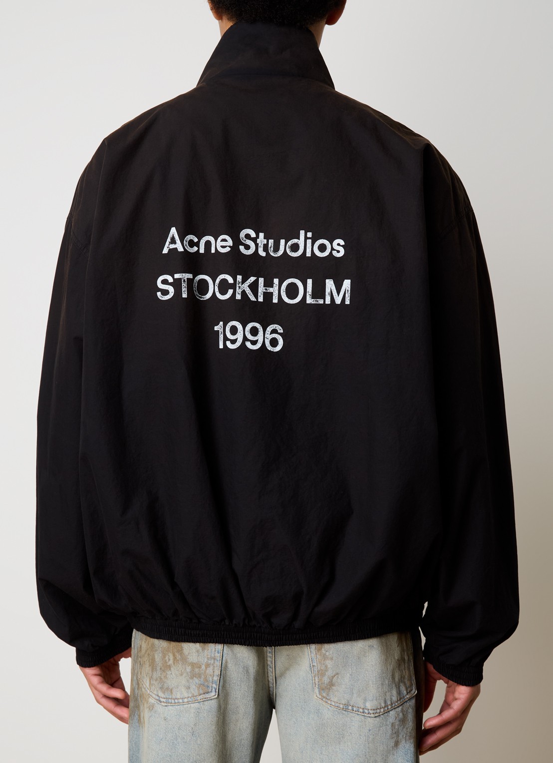 Acne Studios Jack van  katoen met backprint - achterkant 4 zwart