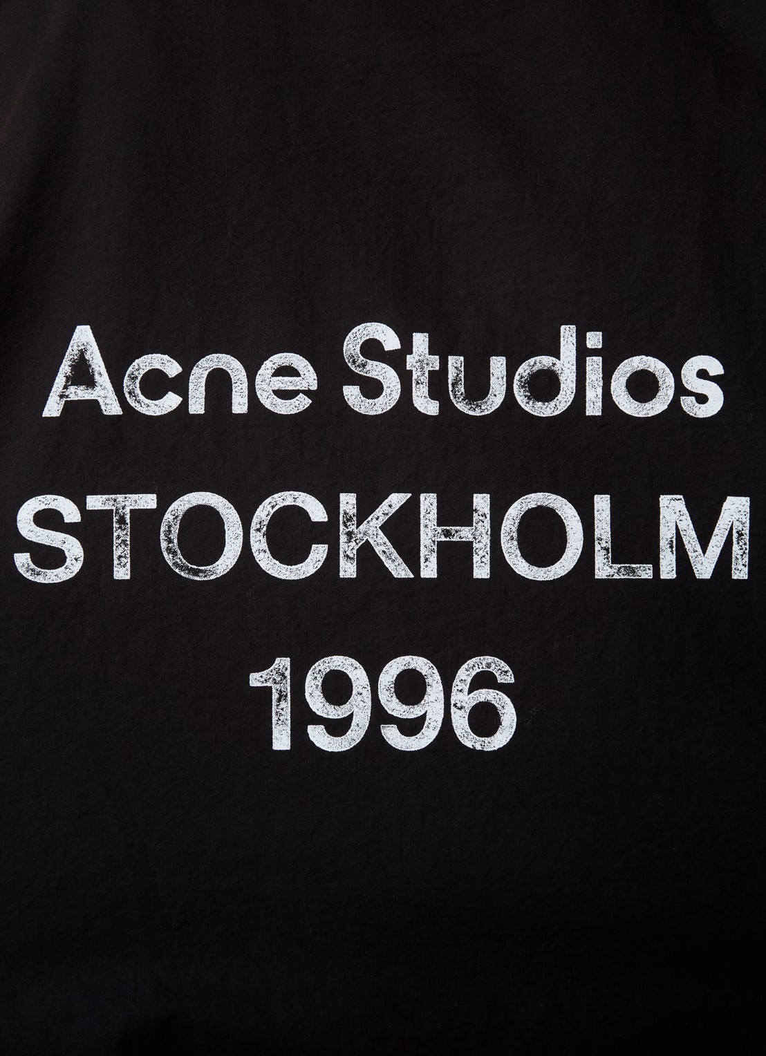 Acne Studios Jack van  katoen met backprint - detail 3 zwart