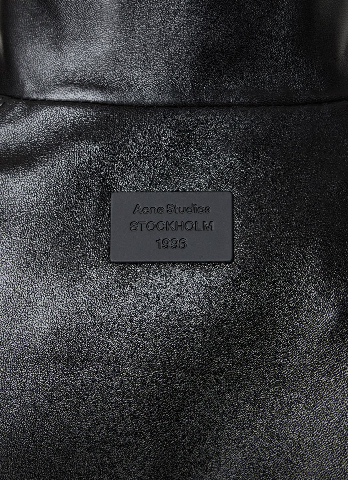 Acne Studios Jack van lamsleer met steekzakken - detail 3 zwart