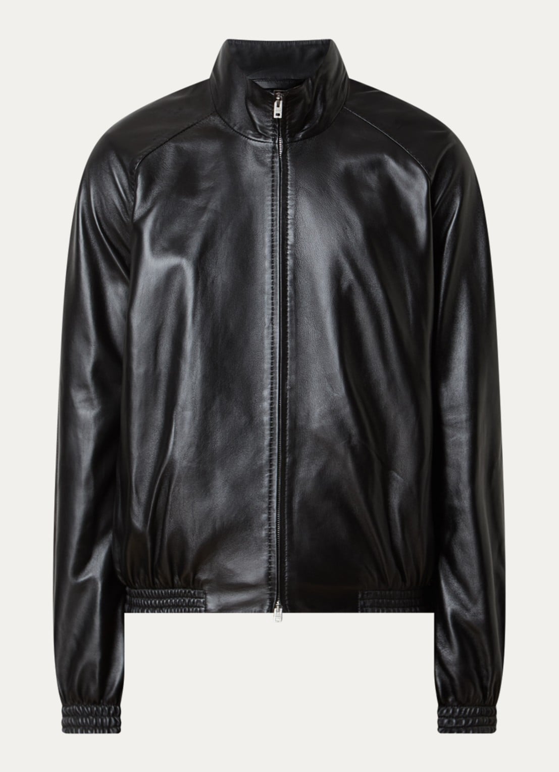 Acne Studios Jack van lamsleer met steekzakken - voorkant 5 zwart