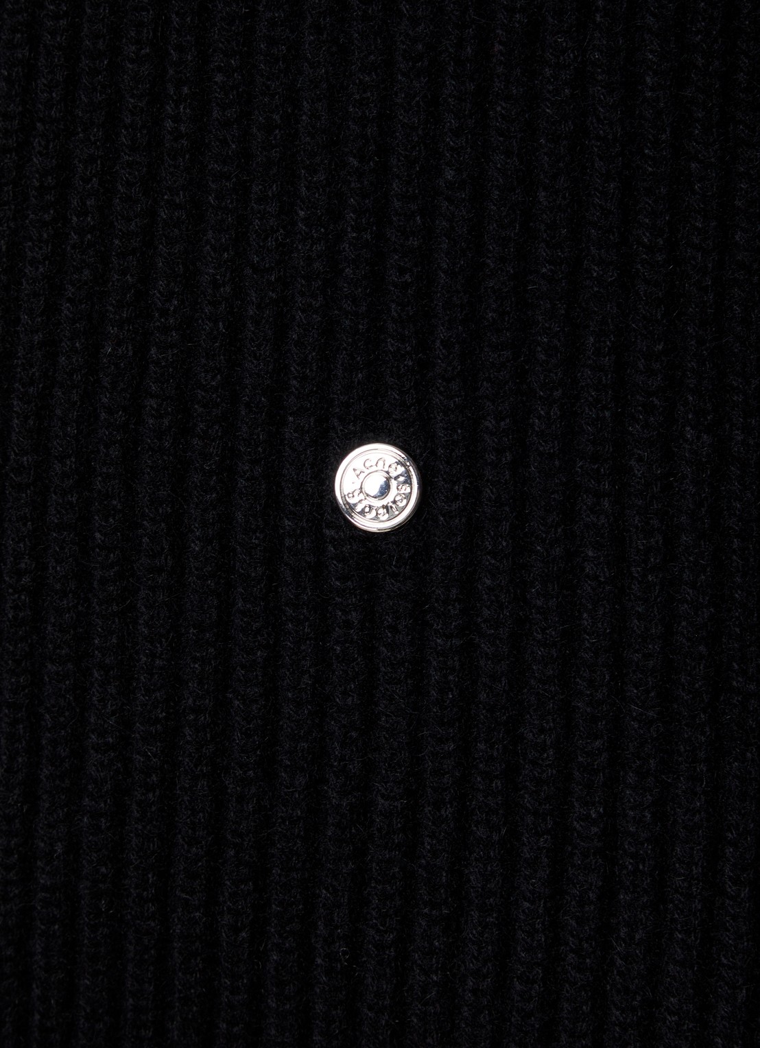 Acne Studios Kemna ribgebreide trui van kasjmier - detail 2 zwart