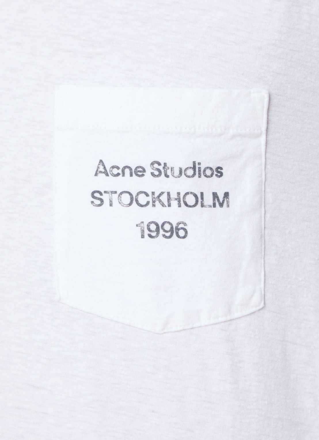 Acne Studios Longsleeve met borstzak en logo - detail 3 wit