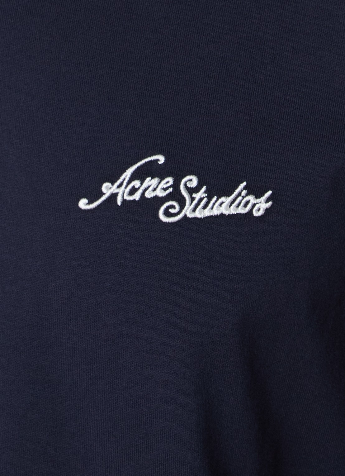 Acne Studios Longsleeve met logoborduring - detail 2 donkerblauw