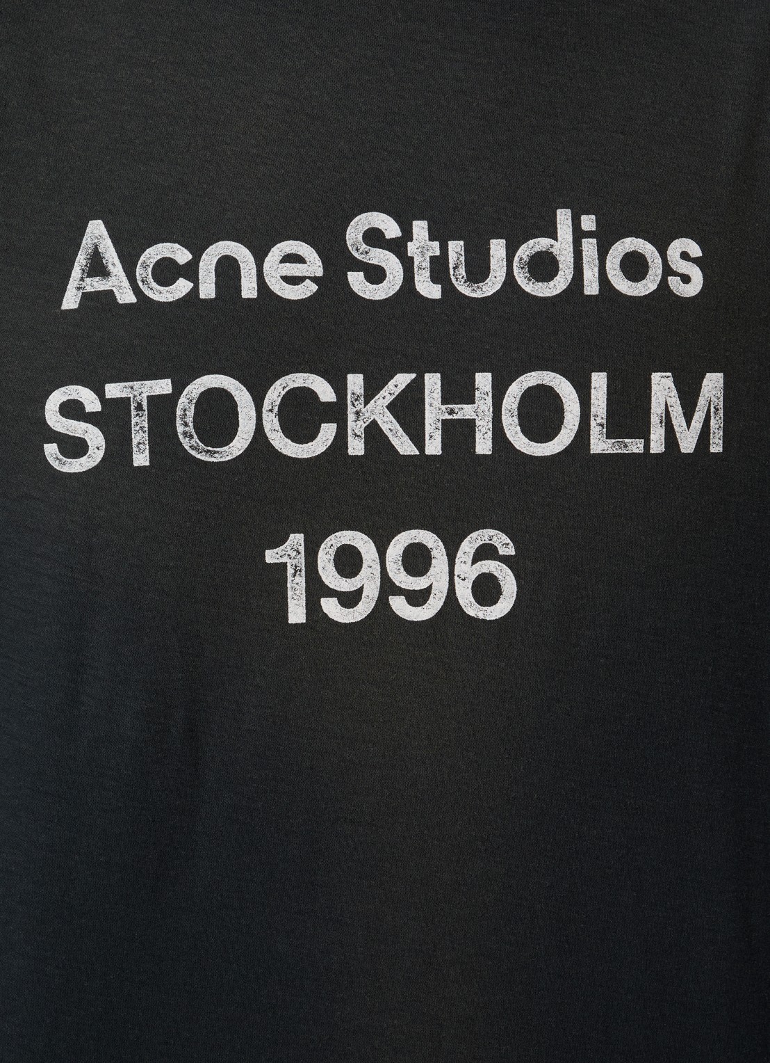 Acne Studios Longsleeve met logoprint en verwassen afwerking - detail 2 zwart
