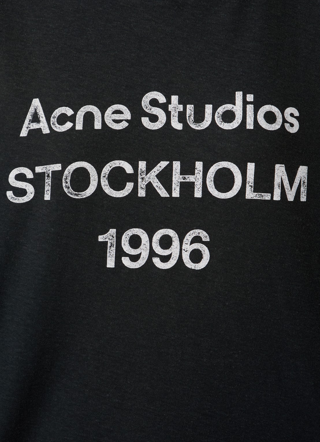 Acne Studios Longsleeve met logoprint en verwassen afwerking - detail 3 zwart
