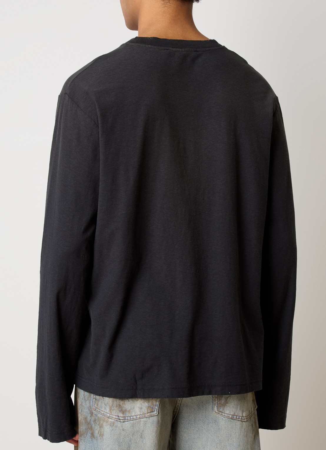 Acne Studios Longsleeve met logoprint - achterkant 5 zwart
