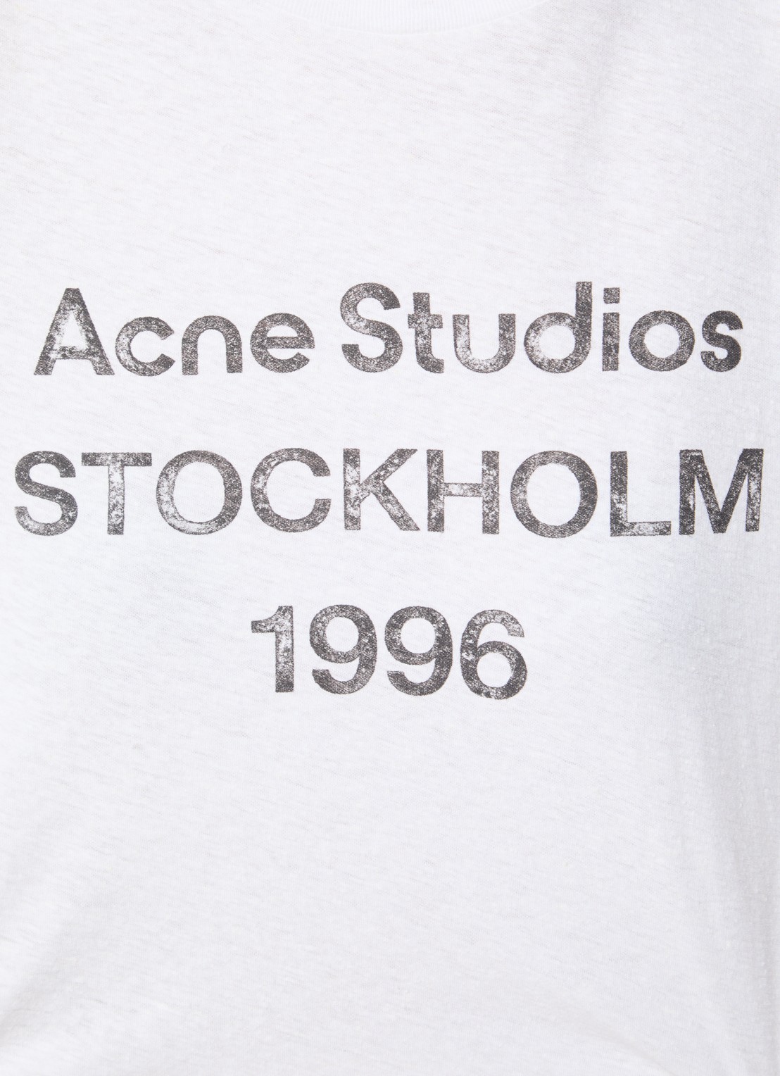 Acne Studios Longsleeve met logoprint - detail 5 gebroken wit