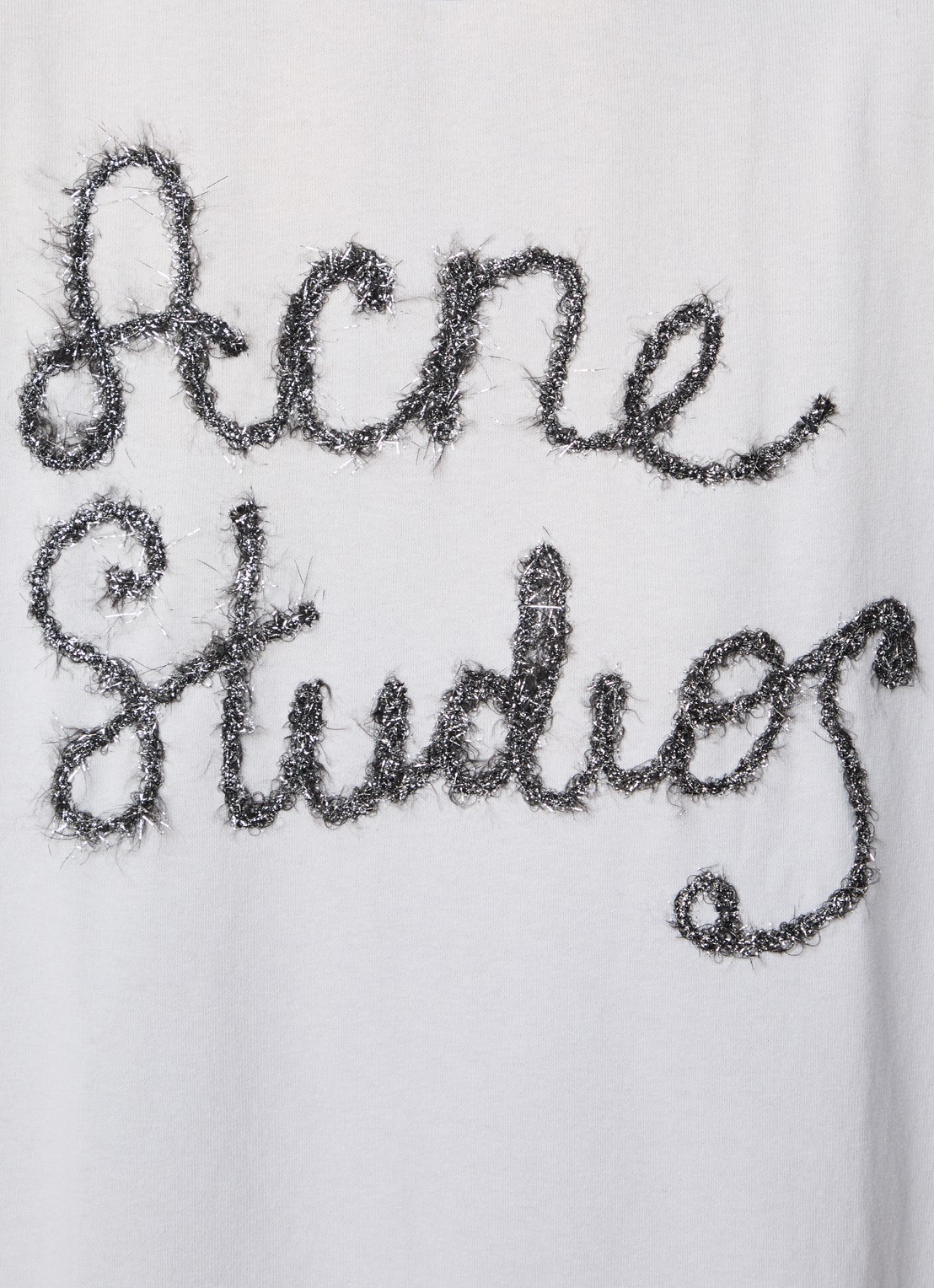 Acne Studios Longsleeve met logoprint - detail 4 blauwgrijs