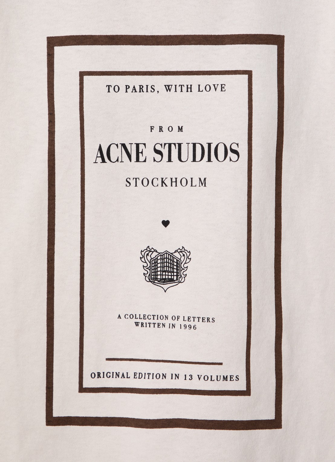 Acne Studios Longsleeve met logoprint - detail 5 beige