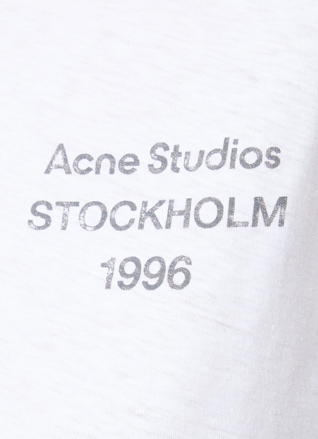 Acne Studios Longsleeve met logoprint - detail 5 gebroken wit