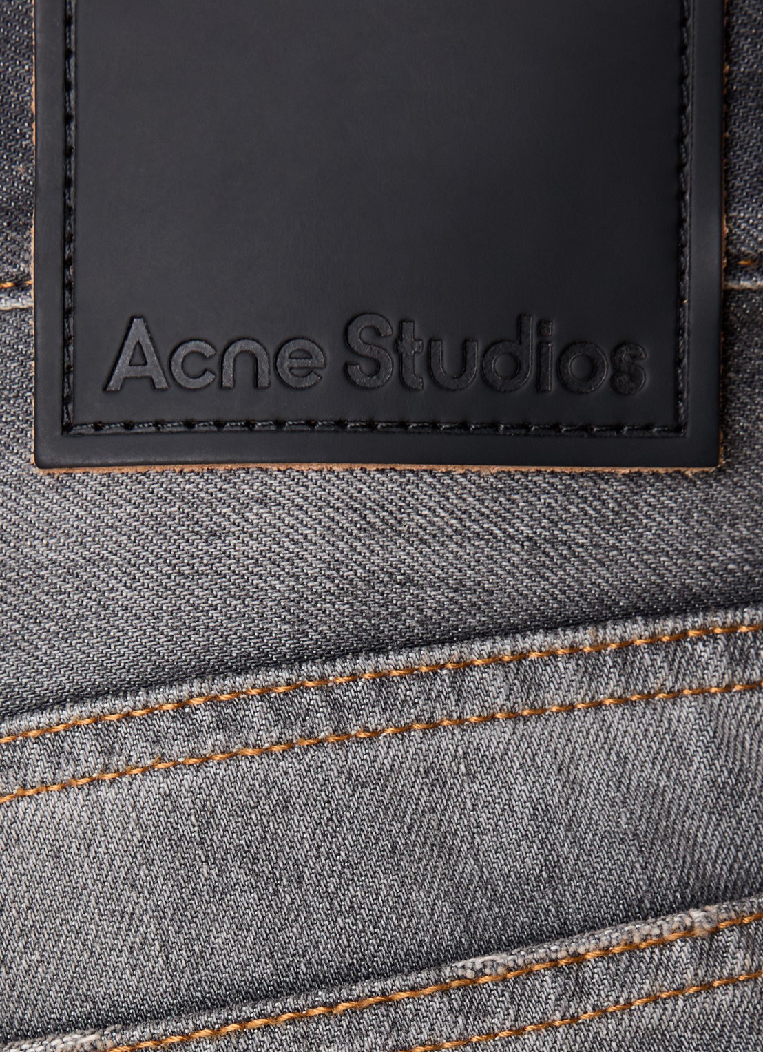 Acne Studios Loose fit jeans met gekleurde wassing - detail 4 antraciet
