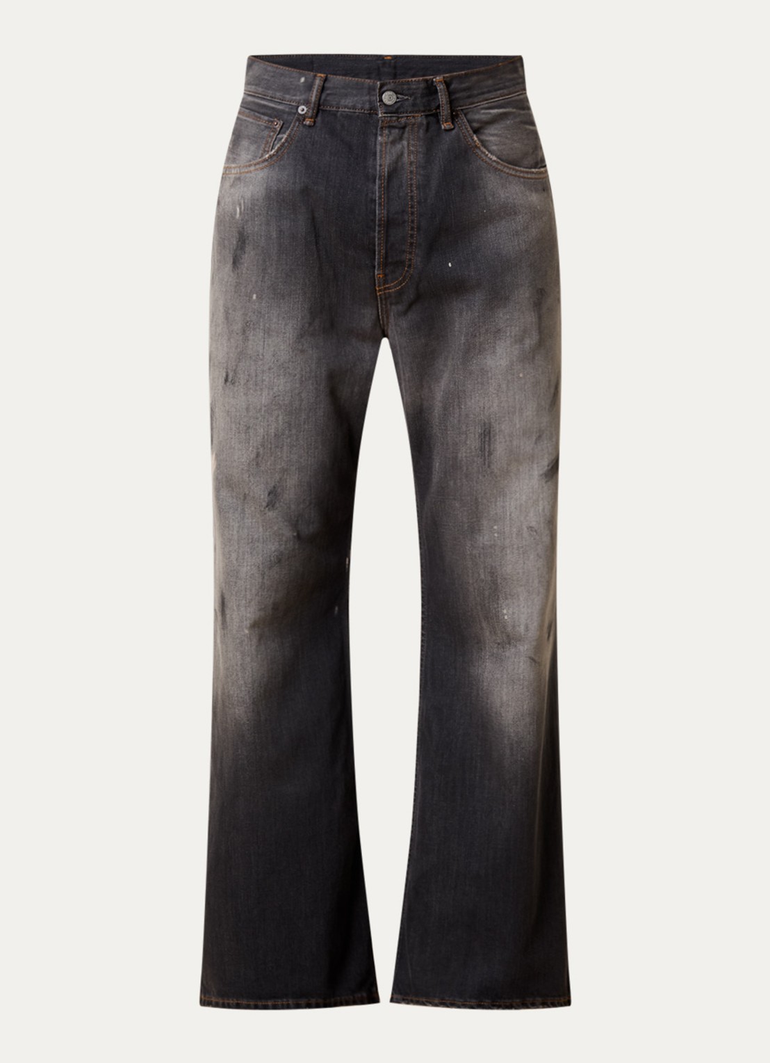 Acne Studios Loose fit jeans met gekleurde wassing - voorkant 5 antraciet