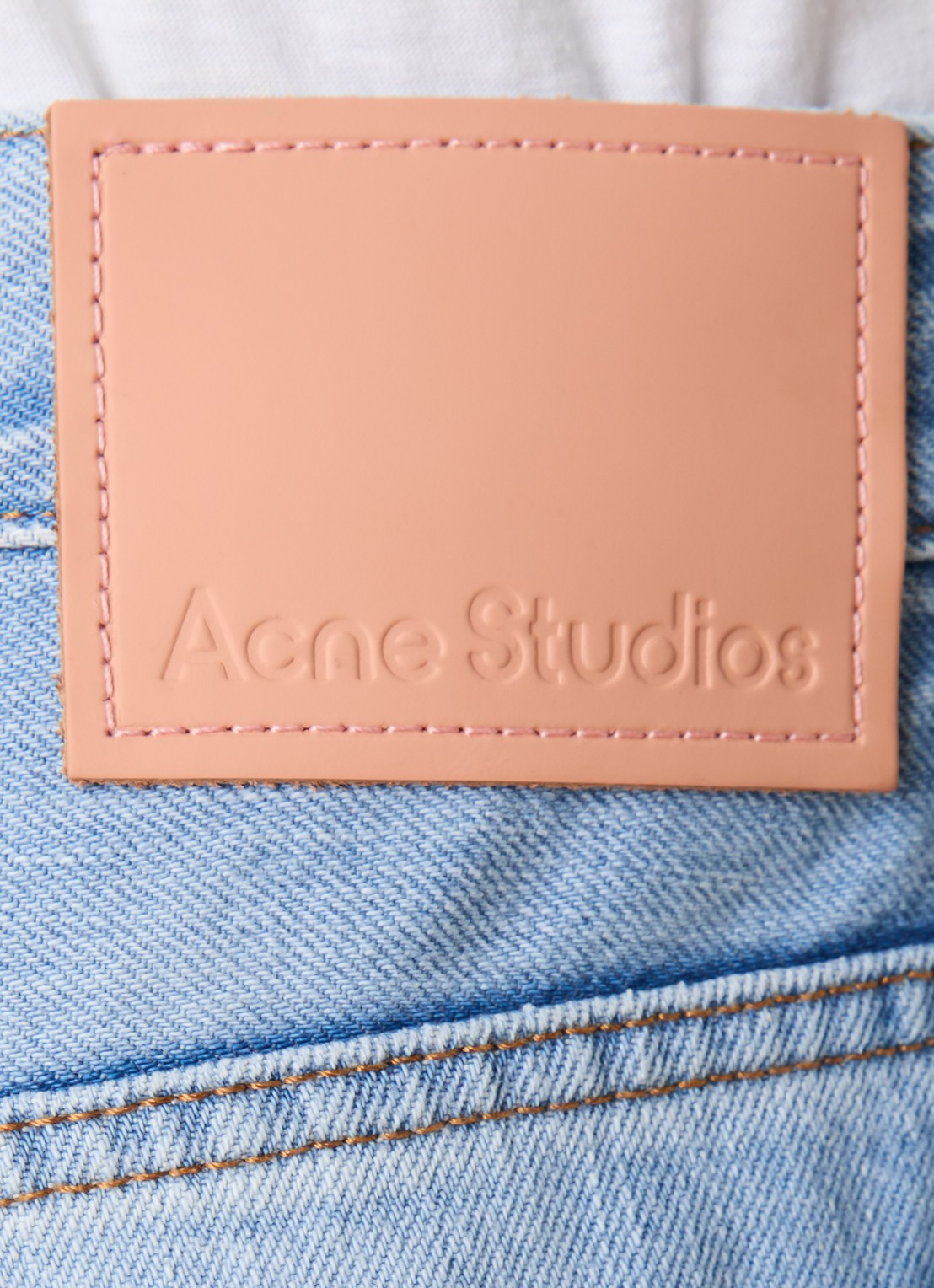 Acne Studios Loose fit jeans met lichte wassing - detail 5 indigo