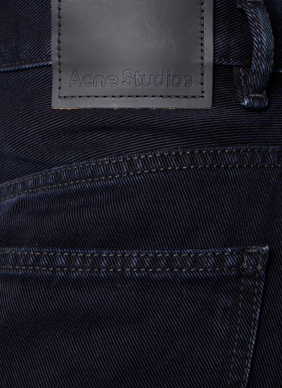 Acne Studios Maxi spijkerrok met steekzakken en split - detail 2 blauw