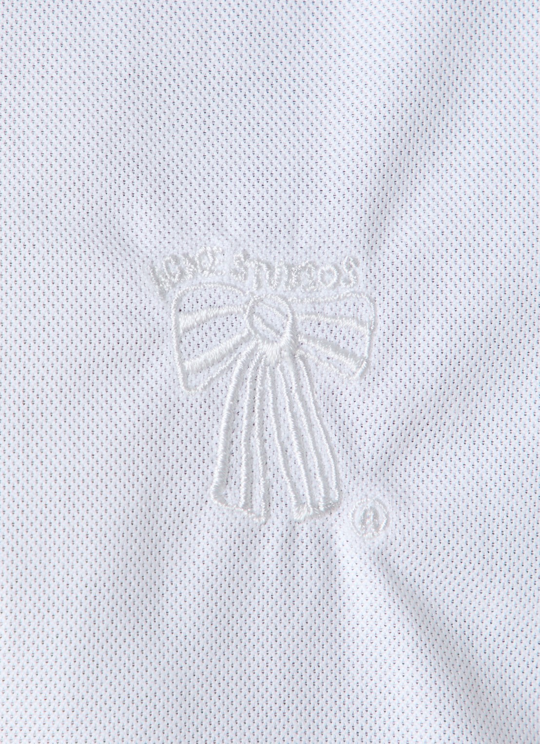 Acne Studios Oversized fit overhemd met borduring - detail 2 wit