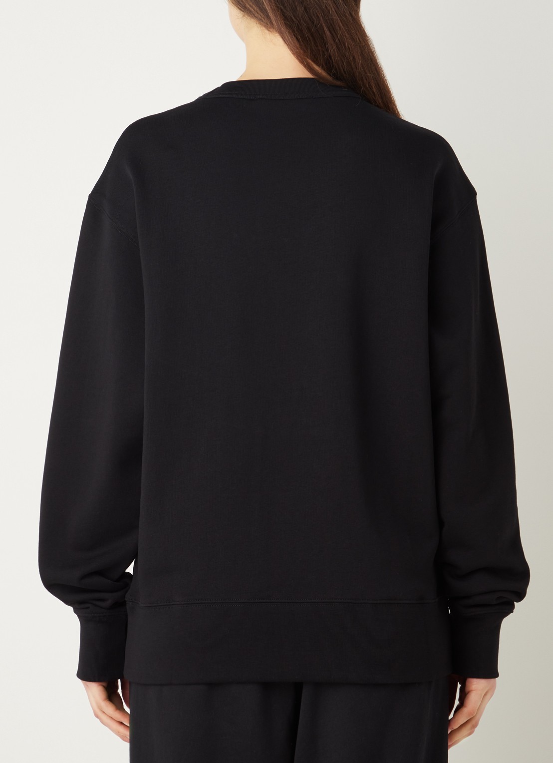 Acne Studios Oversized sweater met patch - achterkant 3 zwart