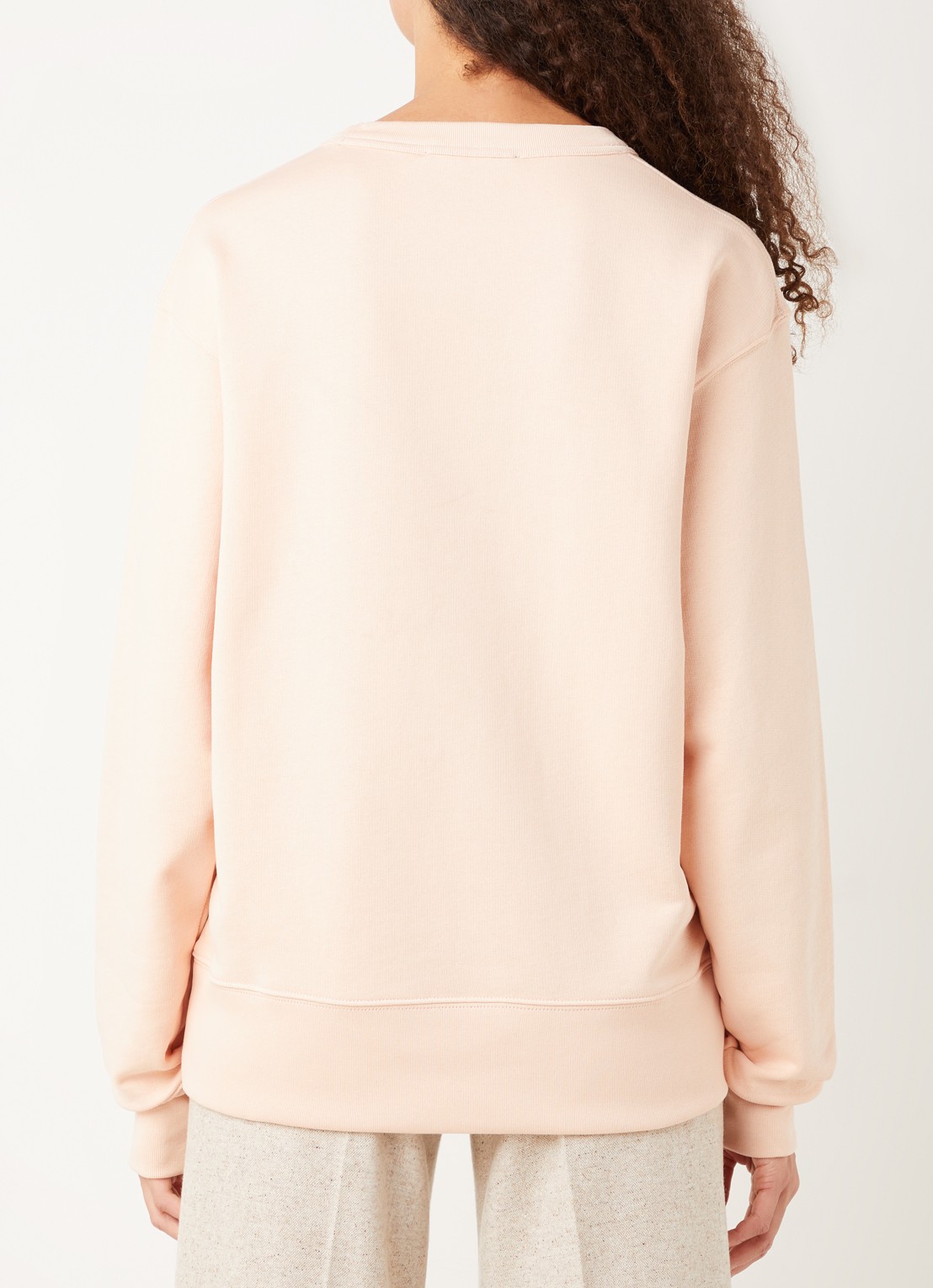 Acne Studios Oversized sweater met patch - achterkant 3 roze