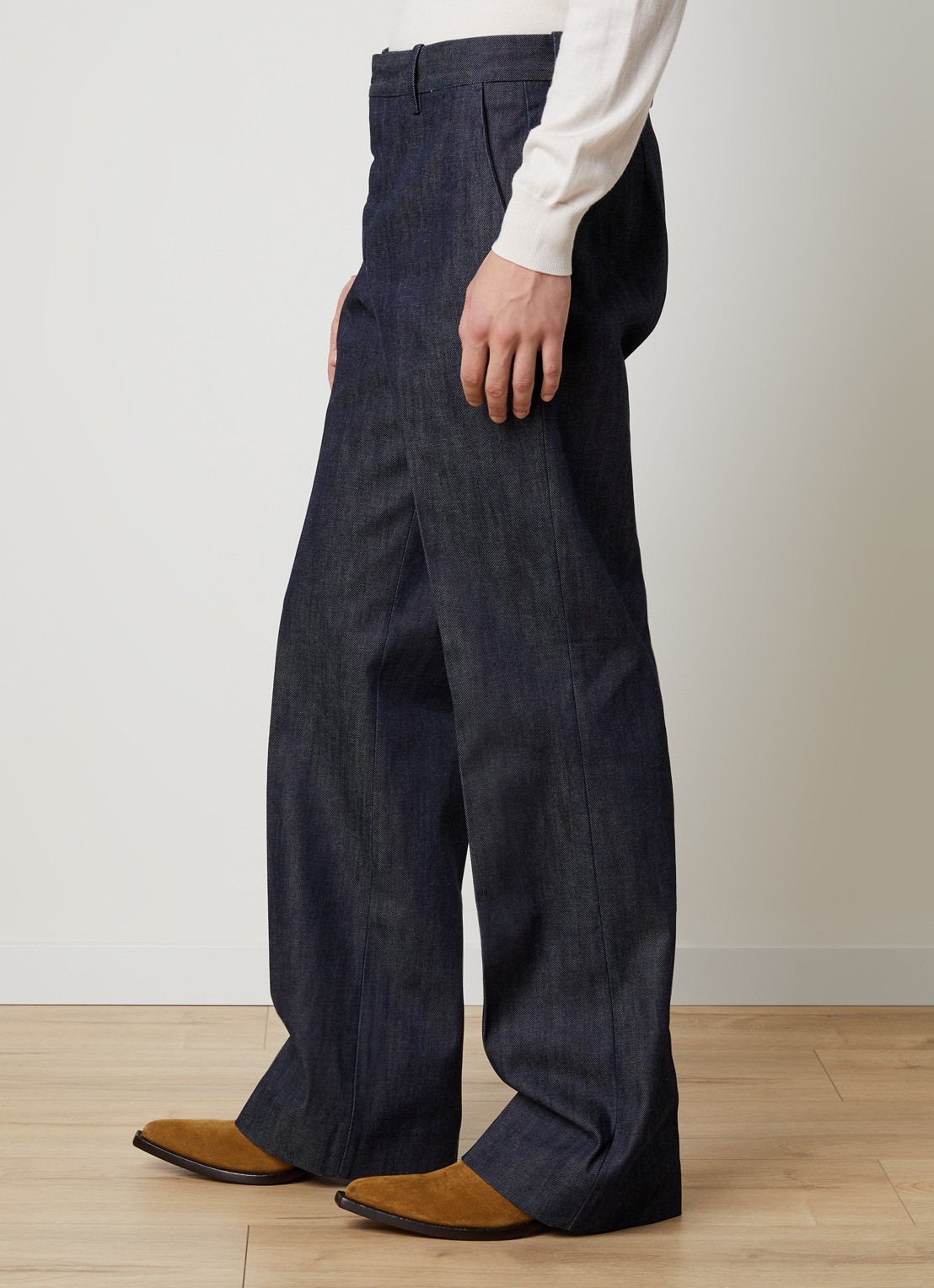 Acne Studios Palvin straight leg jeans met donkere wassing - detail 5 indigo