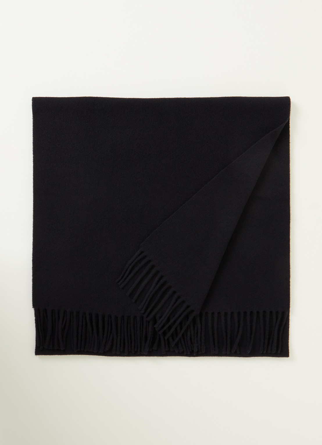Acne Studios Sjaal van wol 200 x 45 cm - voorkant 2 zwart