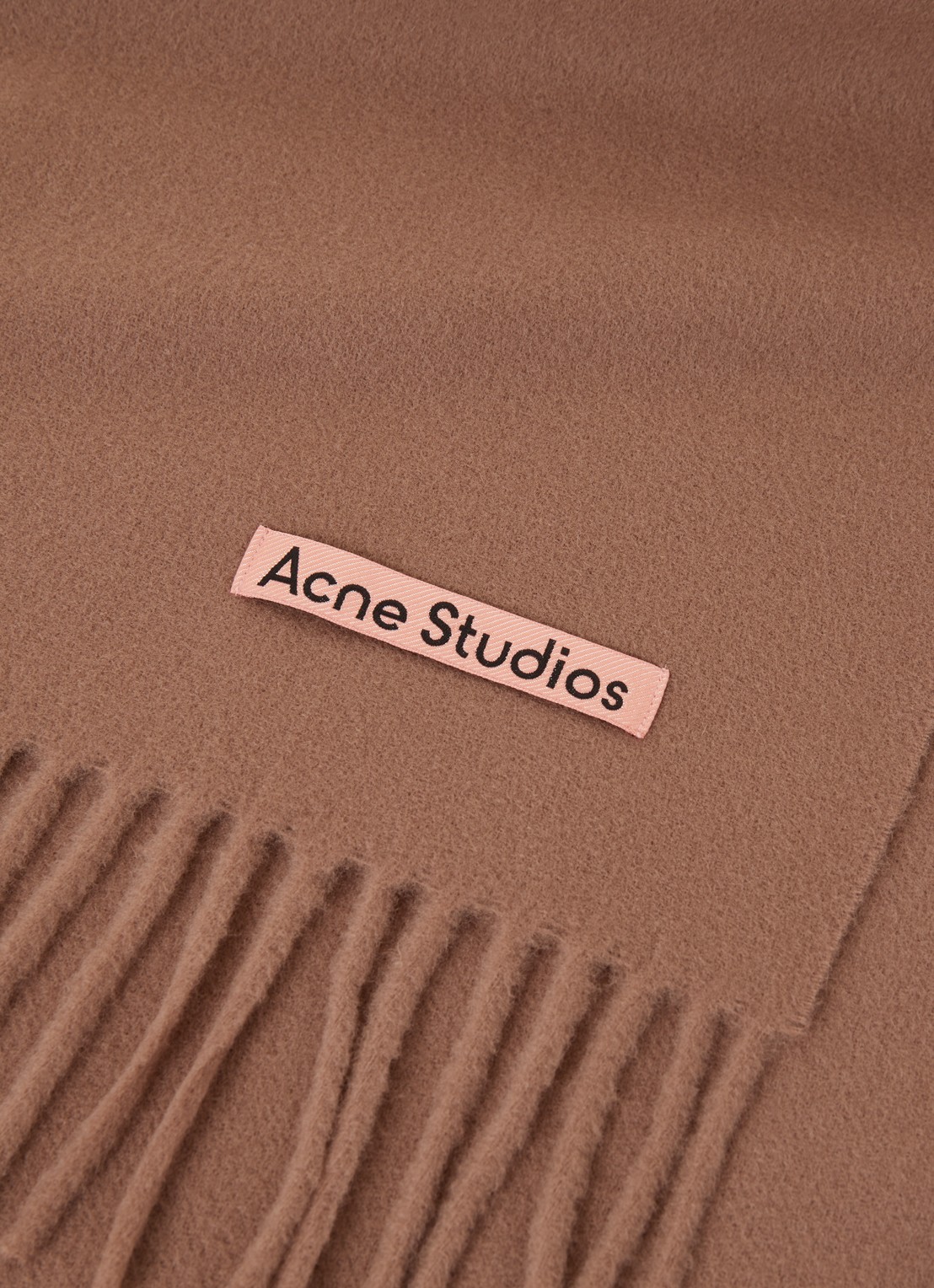 Acne Studios Sjaal van wol 200 x 45 cm - detail bordeauxrood