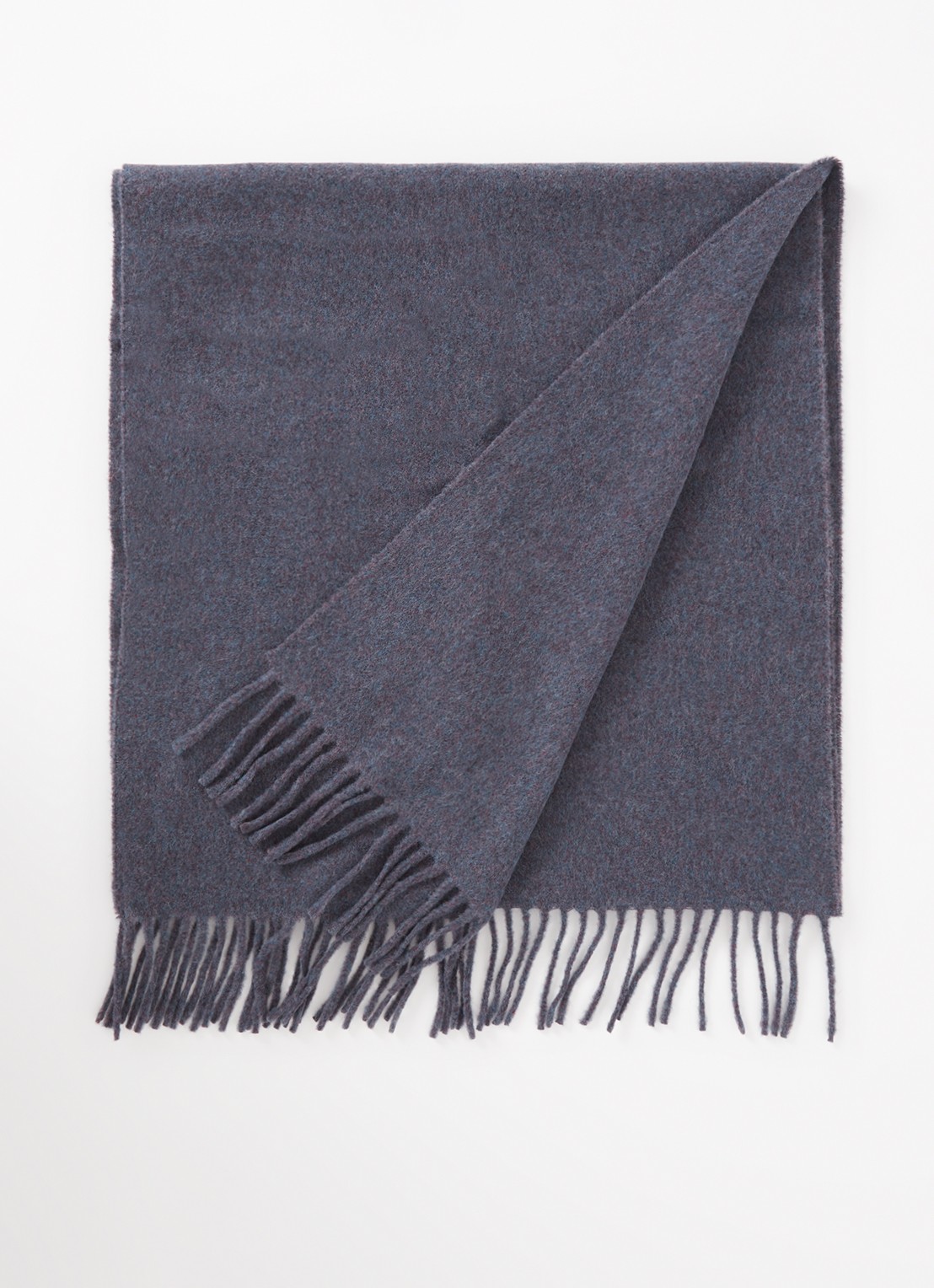 Acne Studios Sjaal van wol met logo 200 x 45 cm - voorkant paars