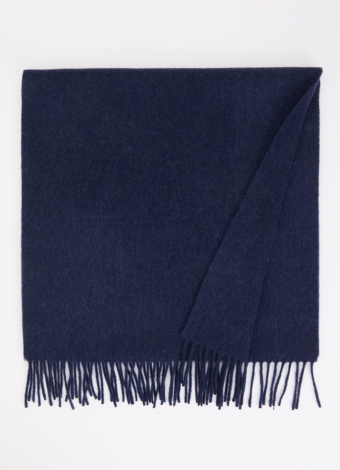 Acne Studios Sjaal van wol met logo 200 x 45 cm  - voorkant 2 donkerblauw