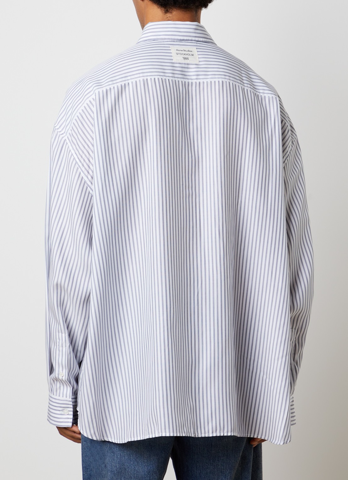 Acne Studios Soffia overhemd met borstzak - achterkant 3 indigo