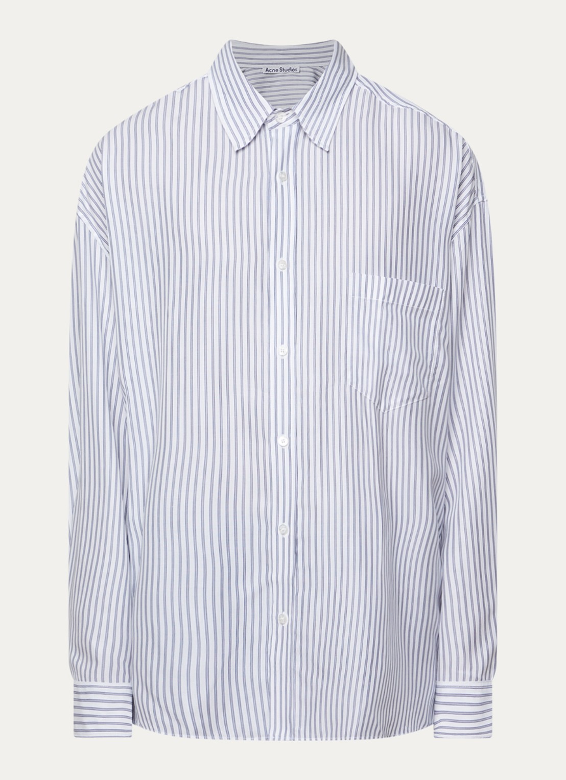 Acne Studios Soffia overhemd met borstzak - voorkant 4 indigo
