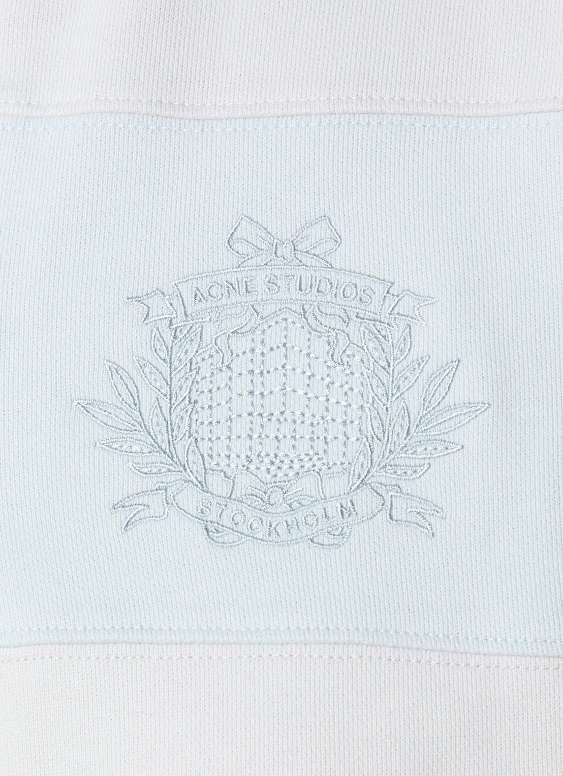 Acne Studios Sweater met logo - detail 5 lichtblauw