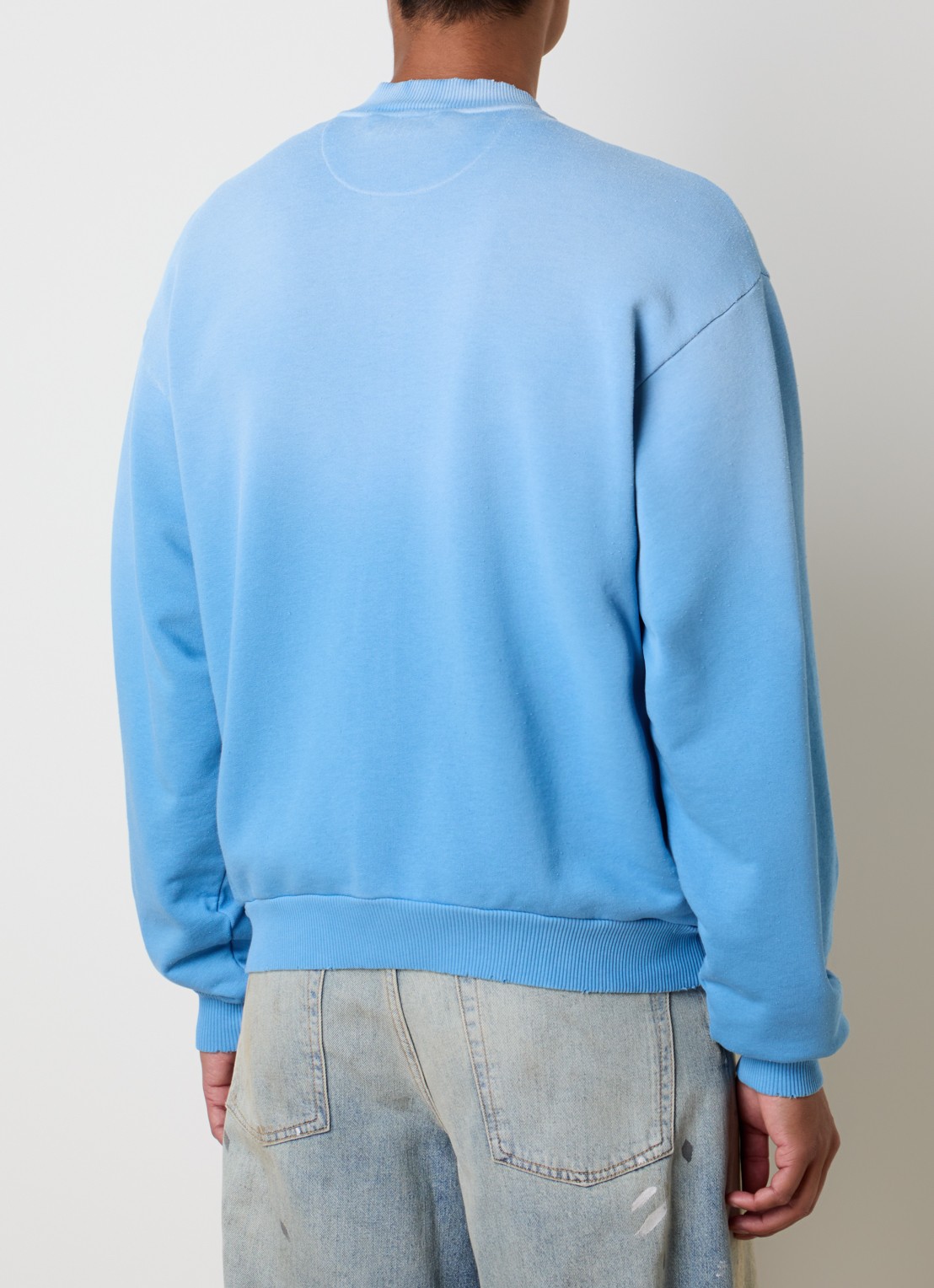 Acne Studios Sweatvest met logoprint - achterkant blauw