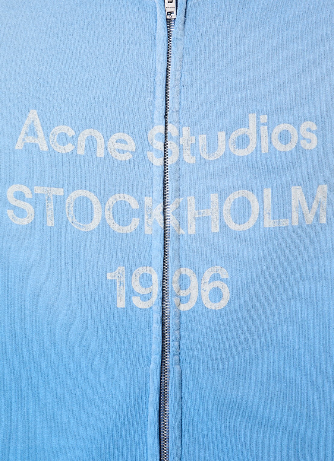 Acne Studios Sweatvest met logoprint - detail 5 blauw