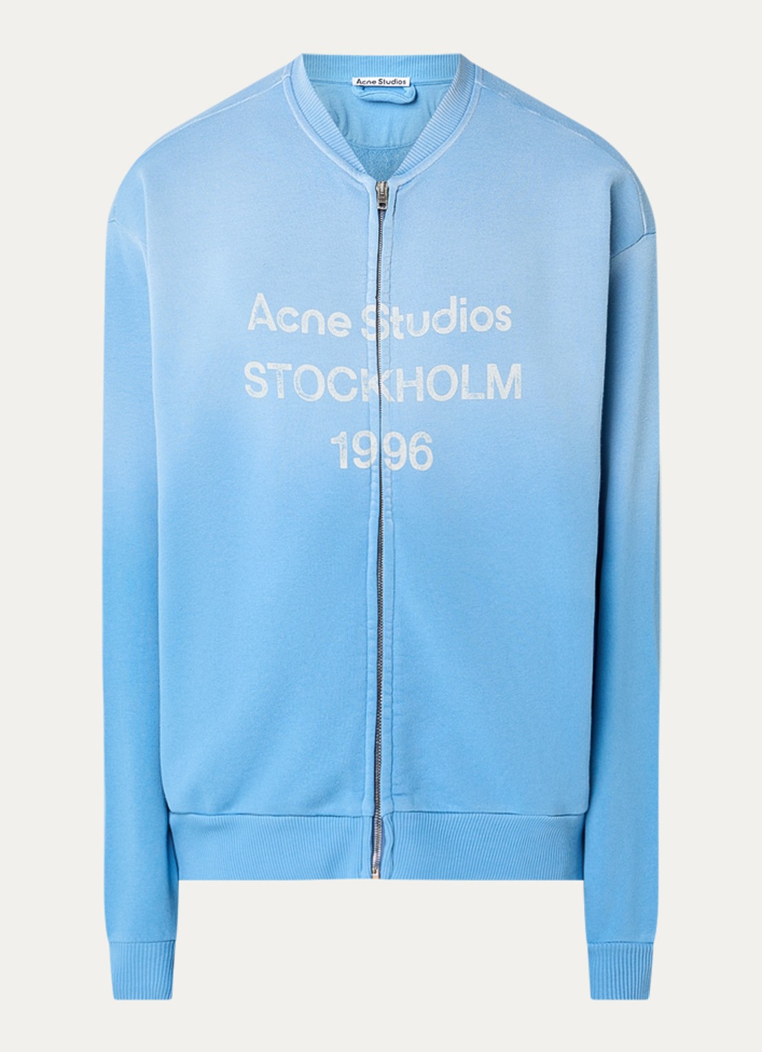 Acne Studios Sweatvest met logoprint - voorkant 2 blauw