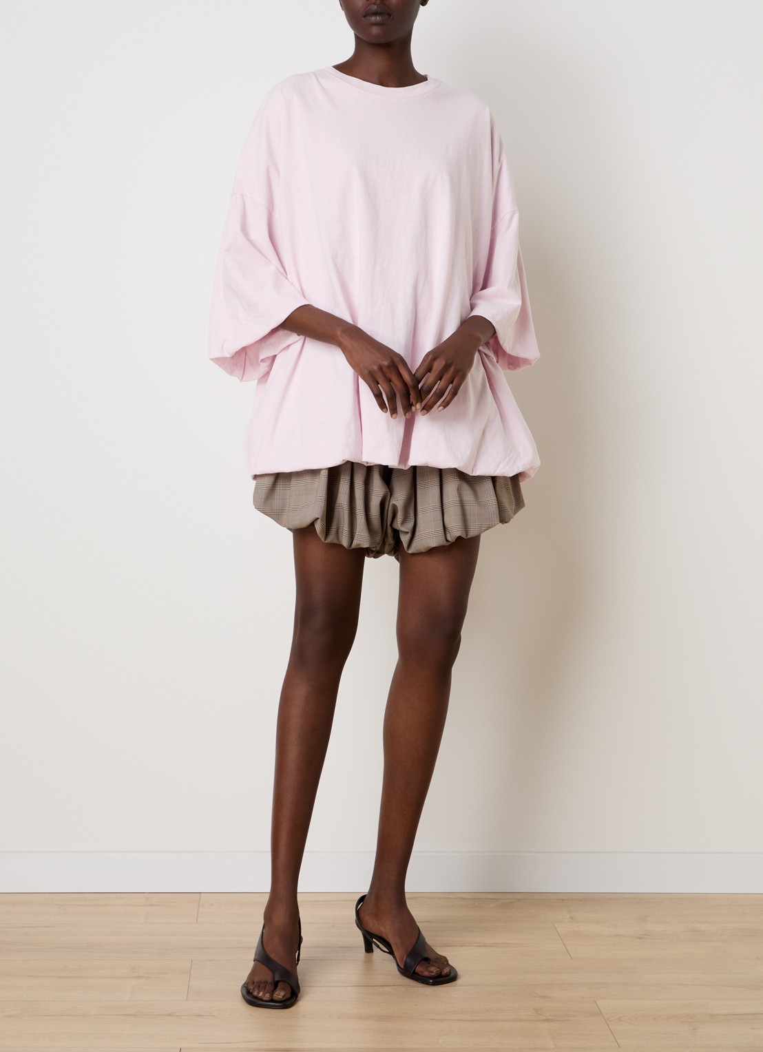 Acne Studios T-shirt met backprint - voorkant 3 roze