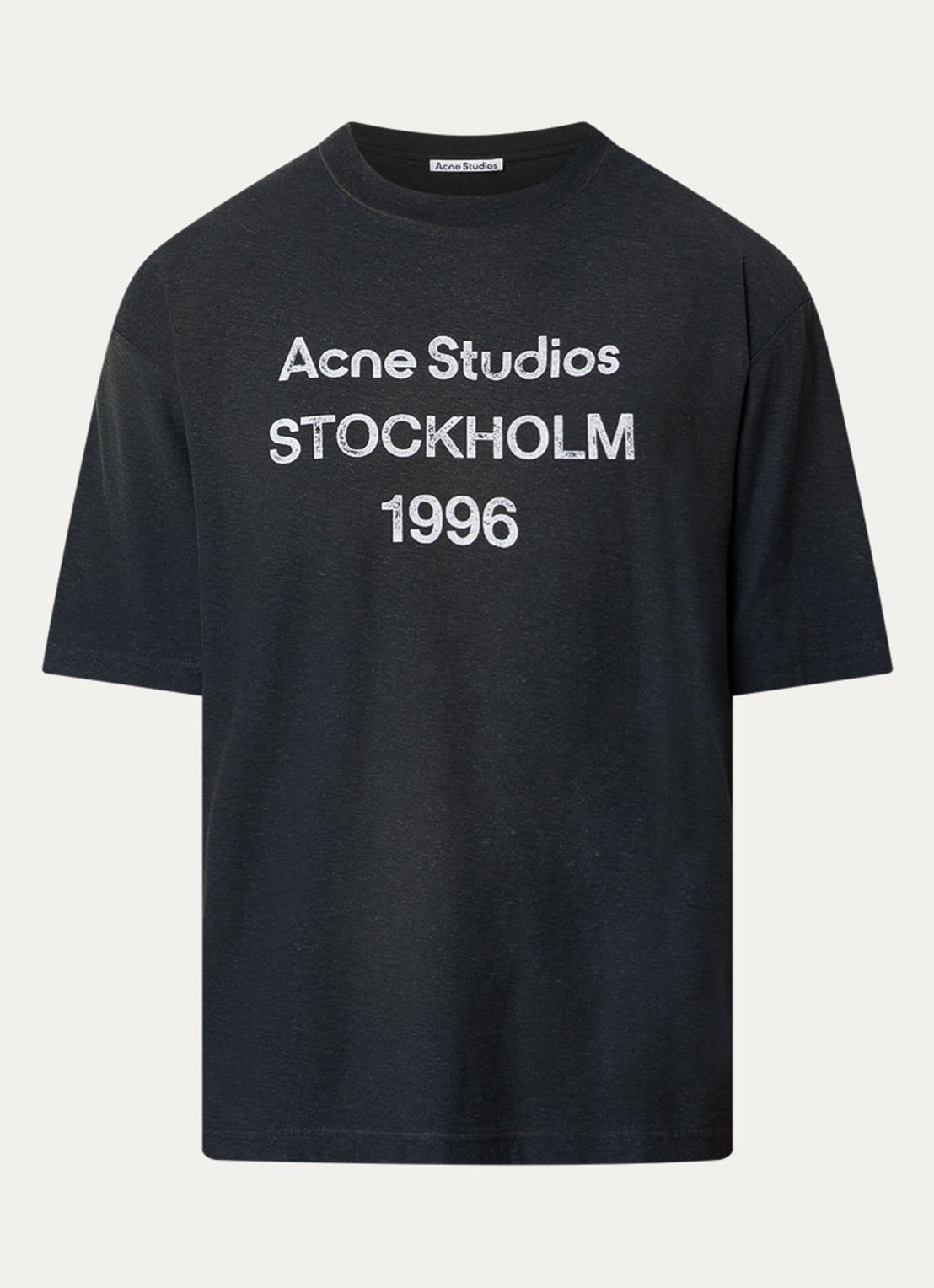 Acne Studios T-shirt met logoprint - voorkant 2 donkergroen
