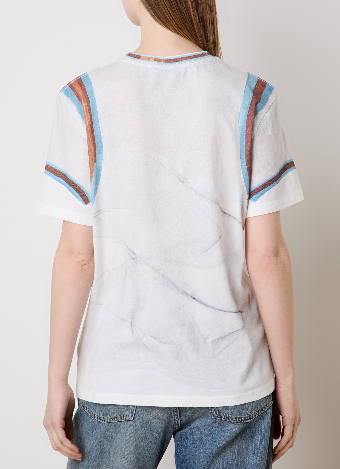 Acne Studios T-shirt met logoprint - achterkant 3 wit