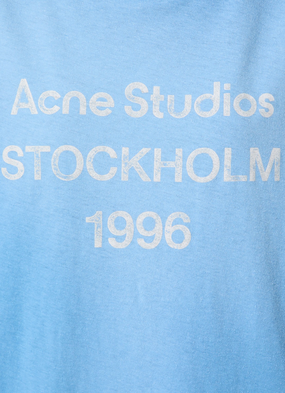 Acne Studios T-shirt met logoprint - detail 2 blauw