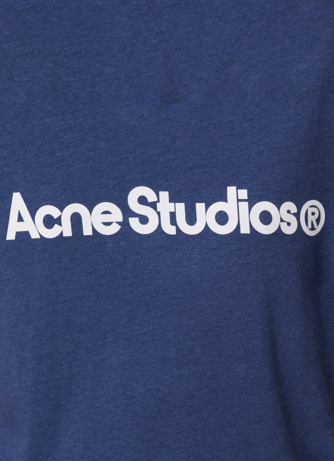 Acne Studios T-shirt met logoprint - detail 5 staalblauw