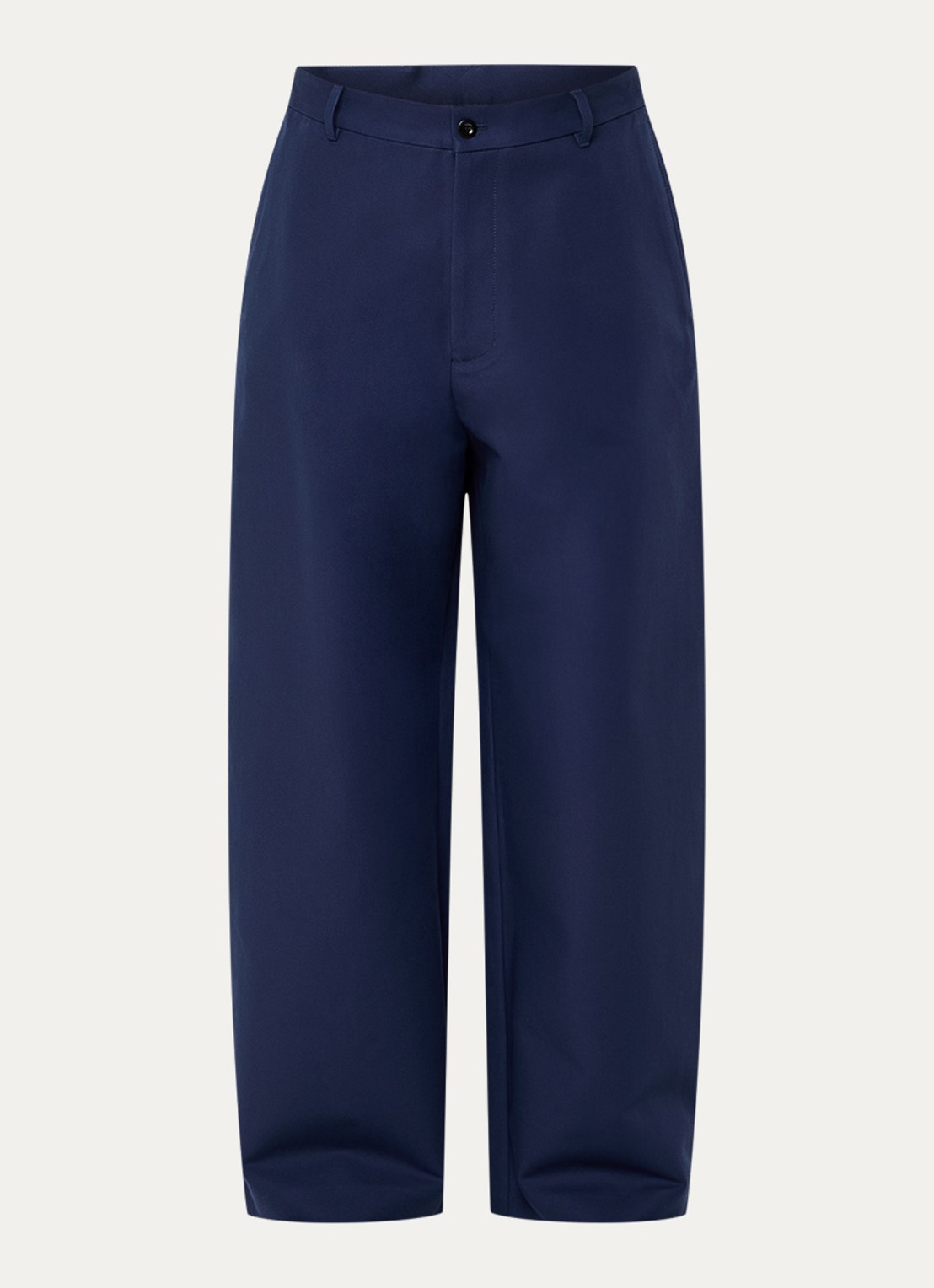 Acne Studios Wide fit chino met steekzakken - voorkant 5 donkerblauw