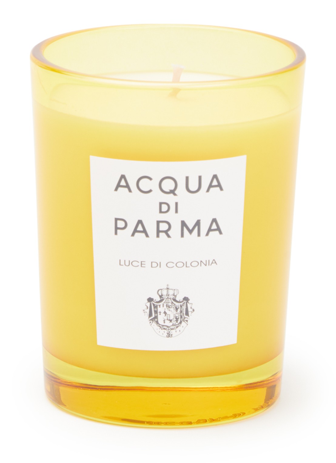 Acqua di Parma Luce di Colonia geurkaars 200 gram - voorkant geel