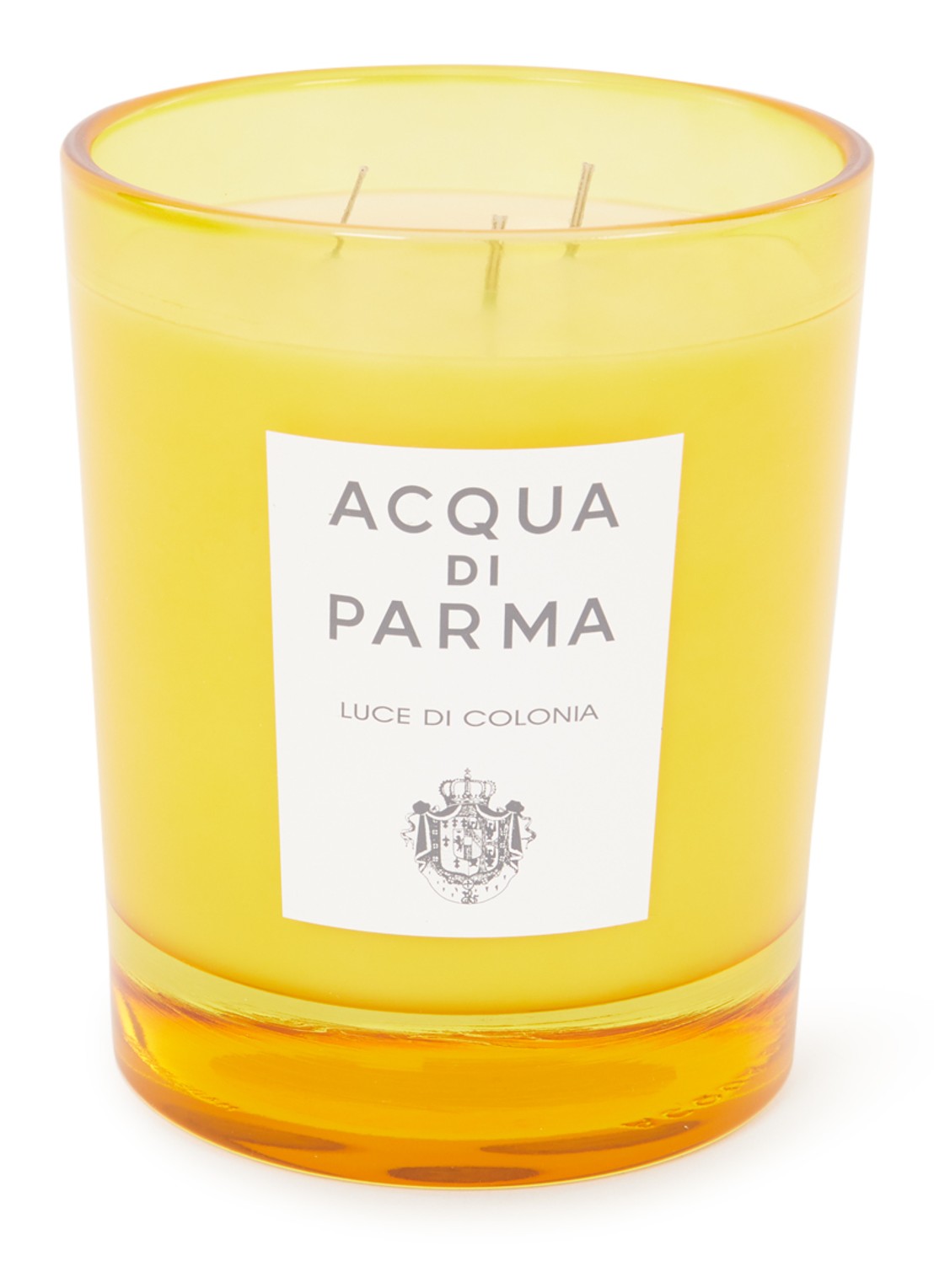Acqua di Parma Luce Di Colonia geurkaars 500 gram - voorkant geel