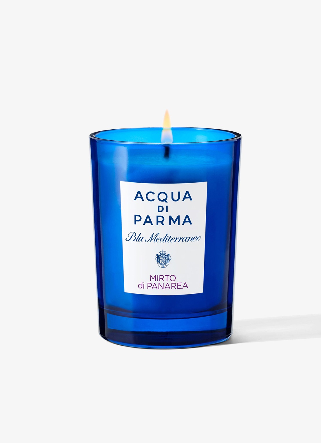 Acqua di Parma Mitro di Panarea geurkaars 200 gram - voorkant blauw