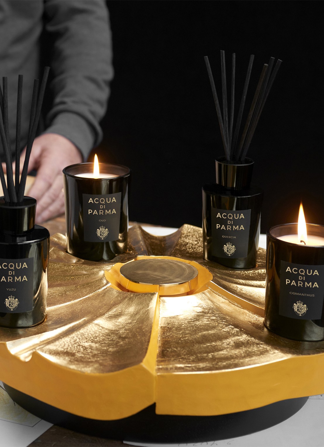 Acqua di Parma Signatures Diffuser Yuzu - geurstokjes 180 ml - voorkant 5 undefined